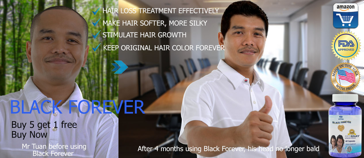 Black Forever Antigray - Best Formula for Hair Loss and Grey Hair Treament