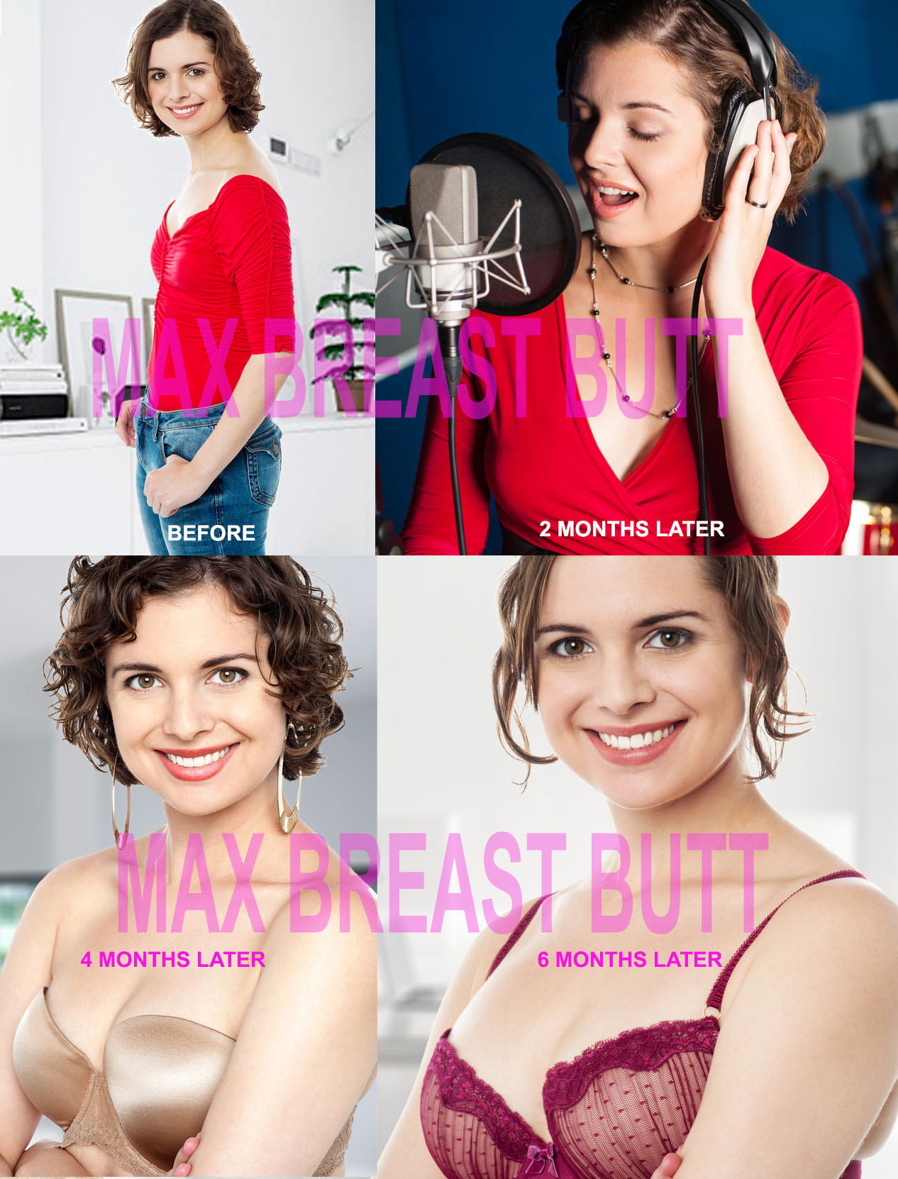 MAX BREAST BUTT - The Natural Breast Enlargement Butt Enhancement Pills. The best for Menopause or Perimenopause Treatment for Women Testimonials