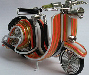 Motorbike vespa handmade toys